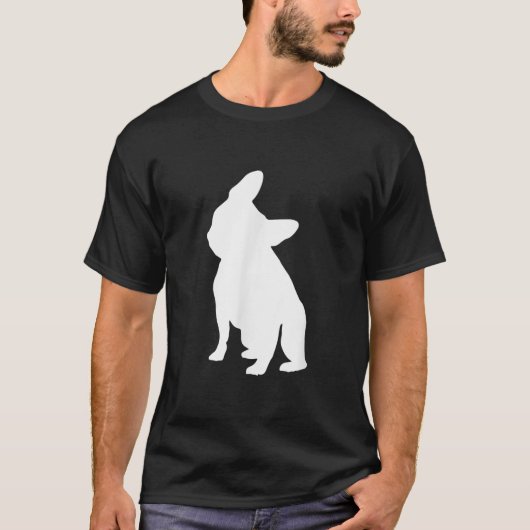Französischer Bulldog Head Tilt Apparel, französis T-Shirt (Vorderseite)
