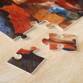 Französischer Bulldog Herbstgarten Puzzle (Seite)