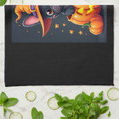 Französischer Bulldog Hexenkürbis Halloween Mens W Geschirrtuch (Gefaltet)