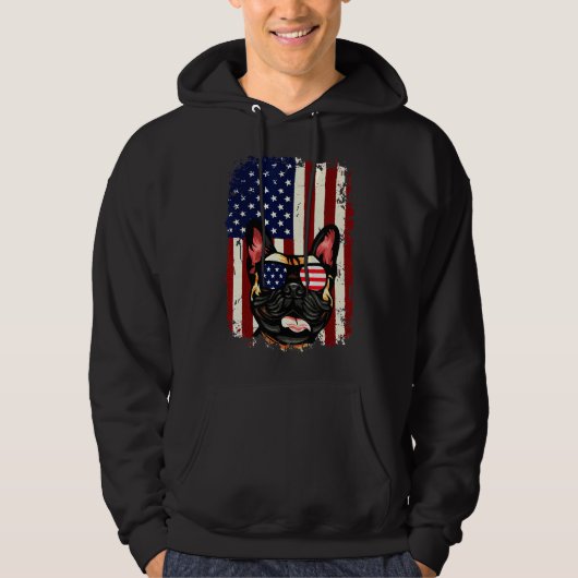 Französischer Bulldog Hoodie (Vorderseite)