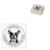 Französischer Bulldog Hund Foto Gummistempel (Stempel)