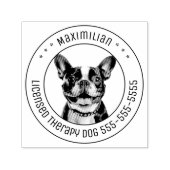 Französischer Bulldog Hund Foto Permastempel (Design)