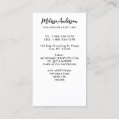 Französischer Bulldog Hund Groomer Niedliche Welpe Visitenkarte (Rückseite)