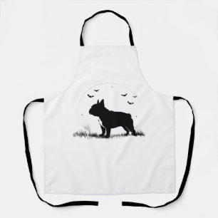 Französischer Bulldog-Hund - Halloween-Silhouette Schürze
