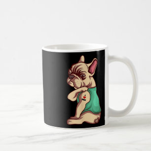 Französischer Bulldog Hund I Liebe Mama Tattoo Lov Kaffeetasse