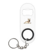Französischer Bulldog Hund Lover Pet Geschenke Fra Mini Flaschenöffner (Vorderseite)