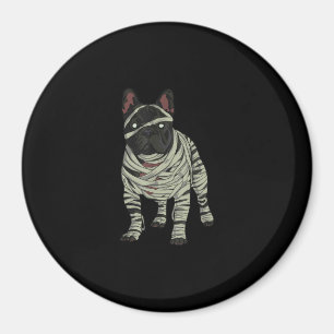 Französischer Bulldog-Hund Mummy Halloween-Geschen Magnet