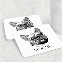 Französischer Bulldog Hund Personalisiert Zeichn