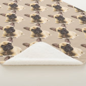 Französischer Bulldog-Hund Sherpa Blanket Sherpadecke (3/4)