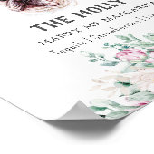 Französischer Bulldog-Hund Signature Drink-Zeichen Poster (Ecke)