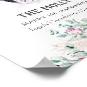 Französischer Bulldog-Hund Signature Drink-Zeichen Poster (Ecke)