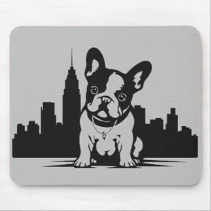 Französischer Bulldog-Hund-Tier-Welt-Furcht-Freund Mousepad