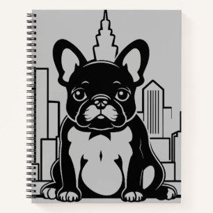 Französischer Bulldog-Hund-Tier-Welt-Furcht-Freund Notizblock