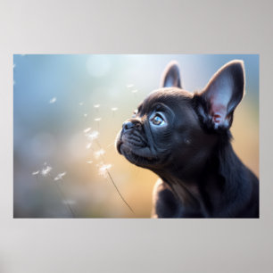 Französischer Bulldog Hund Tiere Ruhe Poster
