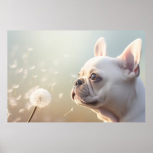Französischer Bulldog Hund Tiere Ruhe Poster