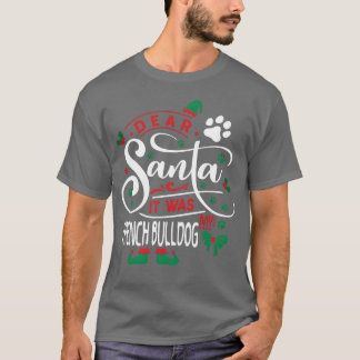 Französischer Bulldog Hund Weihnachts Hunde brüten T-Shirt