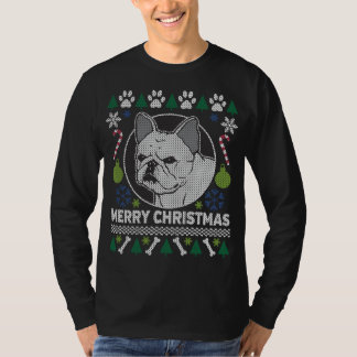 Französischer Bulldog Hund züchten Ugly Christmas  T-Shirt
