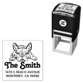 Französischer Bulldog-Hundebesitzer gibt Gabe zurü Permastempel (Beispiel)