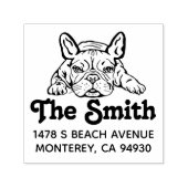 Französischer Bulldog-Hundebesitzer gibt Gabe zurü Permastempel (Design)