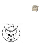Französischer Bulldog-Hundeschlitten-Walker-Logo-K Gummistempel (Stempel)