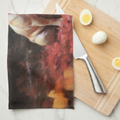 Französischer Bulldog im Herbst Leaves Fall Inspir Geschirrtuch (Viertel Falte)