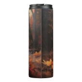 Französischer Bulldog im Herbst Leaves Fall Inspir Thermosbecher (Rückseite)