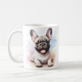 Französischer Bulldog in Aquarellen Kaffeetasse