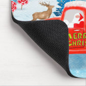 Französischer Bulldog in Christmas Delivery Truck Mousepad (Ecke)