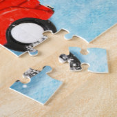 Französischer Bulldog in Christmas Delivery Truck Puzzle (Seite)