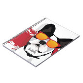 Französischer Bulldog in der Sonnenbrille Notizblock (Linke Seite)