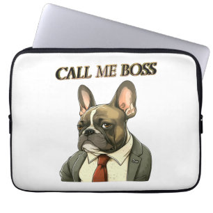 Französischer Bulldog in einem Anzug Laptopschutzhülle