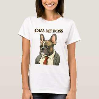 Französischer Bulldog in einem Anzug T-Shirt