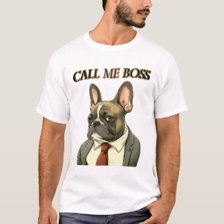 Französischer Bulldog in einem Anzug T-Shirt