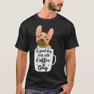 Französischer Bulldog in einer Kaffeetasse Mutter T-Shirt