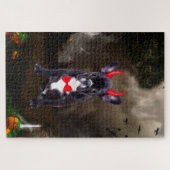 Französischer Bulldog in Halloween-Kostüm Puzzle (Horizontal)