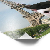 Französischer Bulldog in Paris Fotodruck (Ecke)