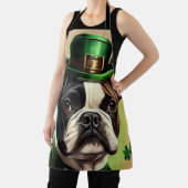 Französischer Bulldog in St. Patrick's Day Dress Schürze (InSitu)