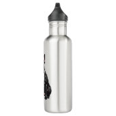 Französischer Bulldog in Tuxedo Edelstahlflasche (Rechts)