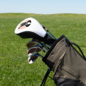 Französischer Bulldog in Tuxedo Golf Headcover (In SItu)