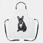 Französischer Bulldog in Tuxedo Schürze (Vorderseite)