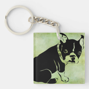 FRANZÖSISCHER BULLDOG INDIVIDUELLE NAME Acryllic S Schlüsselanhänger