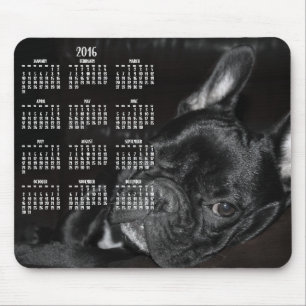 Französischer Bulldog-Kalender 2016 - Maus-Pad Mousepad