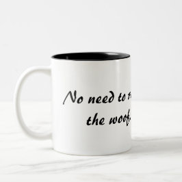 Französischer Bulldog: Keine Notwendigkeit, zu ver Zweifarbige Tasse