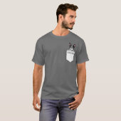 Französischer Bulldog lädt Ihren Pet-Namen nach Ma T-Shirt (Vorne ganz)