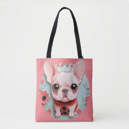 Französischer Bulldog Ladybug Blume Papier Schneid Tasche