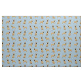 Französischer Bulldog Light Blue Stoff (Fat Quarter (45,7 x 55,9 cm))