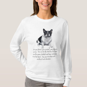 Französischer Bulldog Lob für Erinnerungen T-Shirt