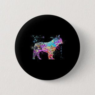 Französischer Bulldog Lover Dog Bulldogs Button