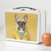Französischer Bulldog-Lunchbox Metall Brotdose (Beispiel)