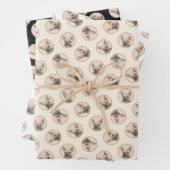 Französischer Bulldog Malerei Fawn Niedlich Origin Geschenkpapier Set (Beispiel)